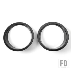 ジープ JIDIIXAN 車外装フロントヘッドライトライトランプカバー装飾ラングラー JK 39387-2017 アクセサリー - Black