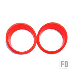 ジープ JIDIIXAN 車外装フロントヘッドライトライトランプカバー装飾ラングラー JK 39387-2017 アクセサリー - Red