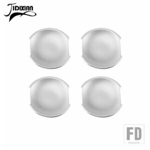 ジープ ABS サイドドアボウルハンドル装飾カバーステッカー レネゲード 2016-23 アップ用 - silver 4 pcs