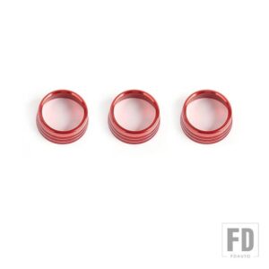 ジープ カーエアコンオーディオ CD スイッチ調整ノブ装飾リングレネゲード 2018-24 - Red