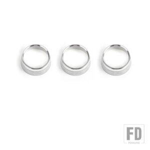 ジープ カーエアコンオーディオ CD スイッチ調整ノブ装飾リングレネゲード 2018-24 - Silver