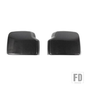 スズキ ジムニー 2019-24 バックミラー装飾リアカバー外装アクセサリー - carbon fiber grain