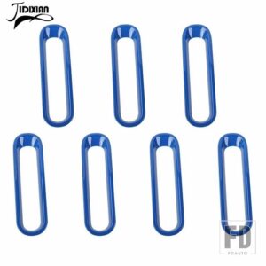 ジープ 車インサートレーシンググリルグリル装飾カバーラングラー JK 2007-17 - Blue