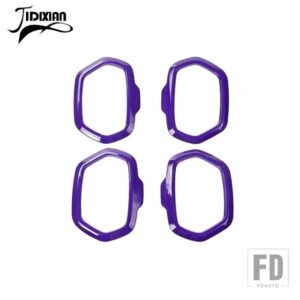 ジープ レネゲード 2016-24 インテリアドアスピーカー装飾カバーリング - PURPLE