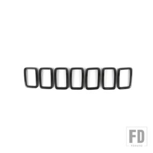 ジープ 車グリルカバー装飾カバーステッカーグランドチェロキー 2017-20 レーシンググリルアクセサリー - B carbon fiber grain