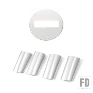 ジープ ラングラー JK 2007 2008 2009 2010 ABS 車内ステアリングホイール装飾カバートリムアクセサリー - silver 5 pc