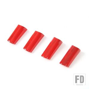 ジープ ラングラー JK 2007 2008 2009 2010 ABS 車内ステアリングホイール装飾カバートリムアクセサリー - red 4 pc