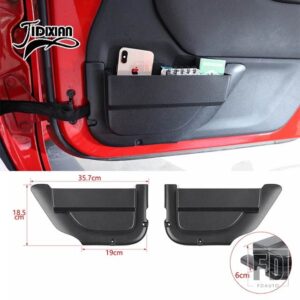 ジープ 片付け車フロントリアドアストリングバッグ収納ボックスラングラー JK 2011-17 - 1D front door