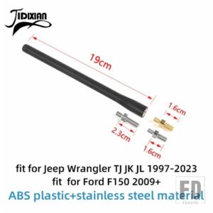 フォード ジープ ラングラー TJ JK JL 1997-2023 F150 2009 アップカーアンテナ交換用アンテナアクセサリー - a2 for TJ JK JL F150
