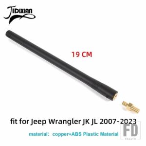 フォード ジープ ラングラー TJ JK JL 1997-2023 F150 2009 アップカーアンテナ交換用アンテナアクセサリー - for JK JL 19 cm