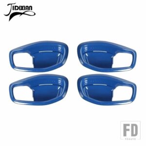 ジープ 車インテリアドアハンドルボウル装飾カバーアクセサリーレネゲード 2016-23 - Blue