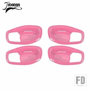 ジープ 車インテリアドアハンドルボウル装飾カバーアクセサリーレネゲード 2016-23 - Pink