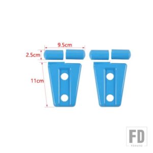 ジープ ラングラー JK 2007-17 エンジンフードヒンジ装飾カバー - light blue