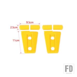 ジープ ラングラー JK 2007-17 エンジンフードヒンジ装飾カバー - Yellow
