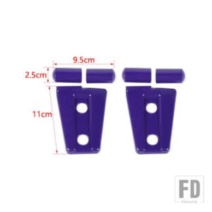 ジープ ラングラー JK 2007-17 エンジンフードヒンジ装飾カバー - purple