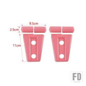 ジープ ラングラー JK 2007-17 エンジンフードヒンジ装飾カバー - pink