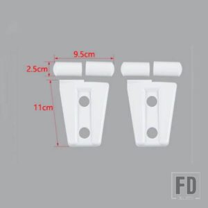 ジープ ラングラー JK 2007-17 エンジンフードヒンジ装飾カバー - WHITE