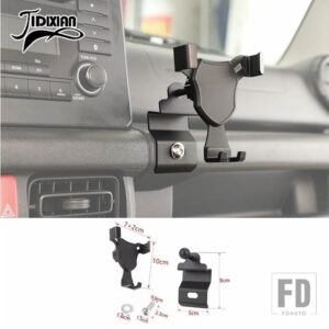 スズキ ジムニー 2019-24 2025 自動車電話ホルダーマウントブラケットスタンドフックインテリアアクセサリー - C