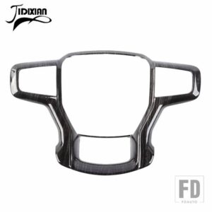 シボレー タホ 2021 サバーバン 2020 シルバラード 2019 に適合 車内ステアリングホイール装飾カバー - B black wood grain