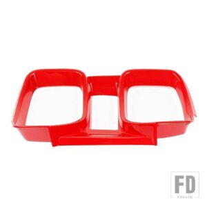 シボレー カマロ 2010-15 インテリアダッシュボードパネル装飾フレームカバーアクセサリー - Red