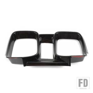 シボレー カマロ 2010-15 インテリアダッシュボードパネル装飾フレームカバーアクセサリー - Black