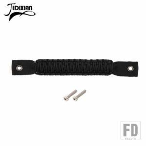 ジープ 車テールドアガラスグラブハンドルラングラー JL 2018-24 アップリアドアトップアームレスト - Black