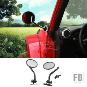 ジープ A ピラーバックミラーブラインドスポットミラーラングラー YJ TJ JK JL 1987-2017 リバースミラーアクセサリー - A2 YJ TJ JK