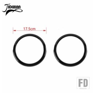 シボレー カマロ 2012-15 車内ドアスピーカー装飾リングカバーアクセサリー - Black