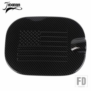 シボレー シルバラード GMC シエラ 2019-24 燃料タンクキャップ装飾カバーアクセサリー - carbon fiber grain