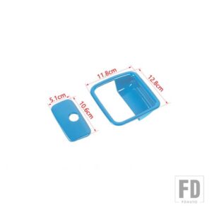 ジープ 車副パイロット収納ボックスハンドル装飾カバーラングラー JL グラディエーター JT 2018-22 アクセサリー - light blue