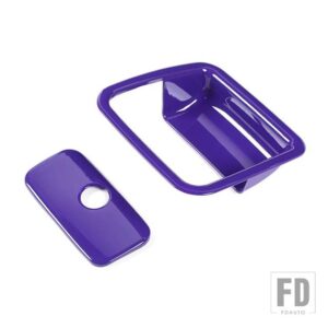 ジープ 車副パイロット収納ボックスハンドル装飾カバーラングラー JL グラディエーター JT 2018-22 アクセサリー - PURPLE