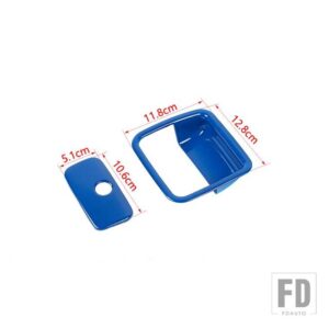ジープ 車副パイロット収納ボックスハンドル装飾カバーラングラー JL グラディエーター JT 2018-22 アクセサリー - Blue