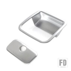 ジープ 車副パイロット収納ボックスハンドル装飾カバーラングラー JL グラディエーター JT 2018-22 アクセサリー - Silver