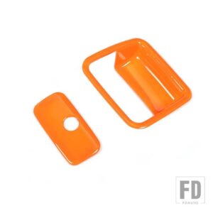 ジープ 車副パイロット収納ボックスハンドル装飾カバーラングラー JL グラディエーター JT 2018-22 アクセサリー - Orange