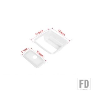 ジープ 車副パイロット収納ボックスハンドル装飾カバーラングラー JL グラディエーター JT 2018-22 アクセサリー - White