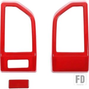 フォード F150 2015-20 ダッシュボードパネル空調アウトレットベント装飾カバー - Red