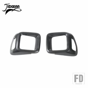 ジープ レネゲード 2016-24 リアテールライトテールライトランプ装飾カバー - carbon fiber grain