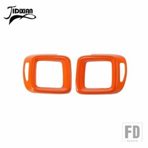 ジープ レネゲード 2016-24 リアテールライトテールライトランプ装飾カバー - Orange