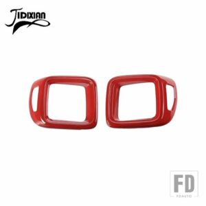 ジープ レネゲード 2016-24 リアテールライトテールライトランプ装飾カバー - Red