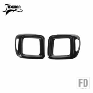 ジープ レネゲード 2016-24 リアテールライトテールライトランプ装飾カバー - Black