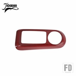 フォード ブロンコ 2021-24 ギアシフトパネル装飾カバーインテリアスタイリングアクセサリー - Red Carbon Fiber