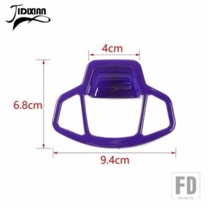 ジープ インテリア電子ハンドブレーキボタン装飾カバーアクセサリー レネゲード 2016-21 アップ - ABS purple
