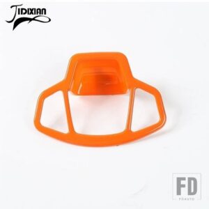 ジープ インテリア電子ハンドブレーキボタン装飾カバーアクセサリー レネゲード 2016-21 アップ - ABS orange