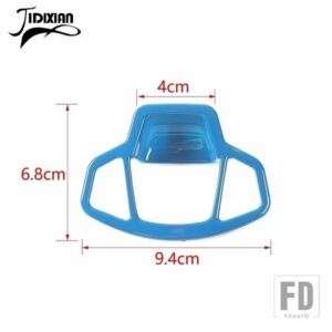 ジープ インテリア電子ハンドブレーキボタン装飾カバーアクセサリー レネゲード 2016-21 アップ - ABS light blue