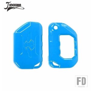 ジープ ラングラー JL グラディエーター JT 2018-24 キーケースシェル装飾カバー - light blue