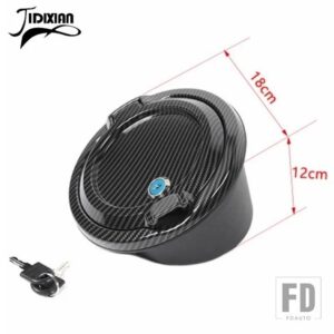 ジープ ガスキャップ燃料タンクキャップカバーラングラー JL 2018-24 アップ外装アクセサリー - carbon with lock