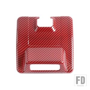 スズキ ジムニー 2019-24 車インナーバックミラーベース装飾カバーインテリアアクセサリー - Red Carbon Fiber