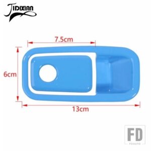 フォード ブロンコ 2021-24 副パイロット収納ボックススイッチ装飾カバートリムインテリアアクセサリー - light blue