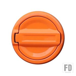 ジープ 燃料タンクキャップ装飾カバーラングラー JL グラディエーター JT 2018-22 アクセサリー - Orange
