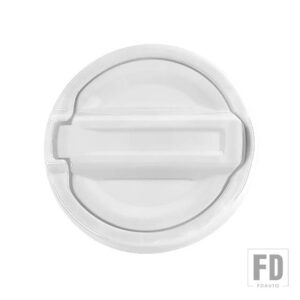 ジープ 燃料タンクキャップ装飾カバーラングラー JL グラディエーター JT 2018-22 アクセサリー - White